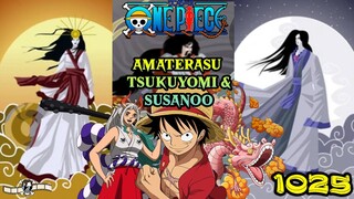 Amaterasu ☀️ Tsukuyomi 🌙 and Susanoō 🌊 (Yamato, Momo, Luffy) | One Piece 1025 Theories & Analysis