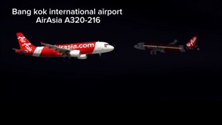 AirAsia A320-216 Landing To Bang kok international airport ✈️