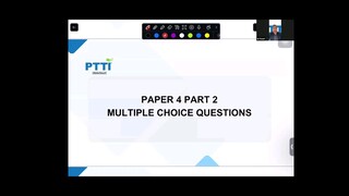 BI F5 PAPER 4 PART 4 MULTIPLE CHOICE QUESTIONS