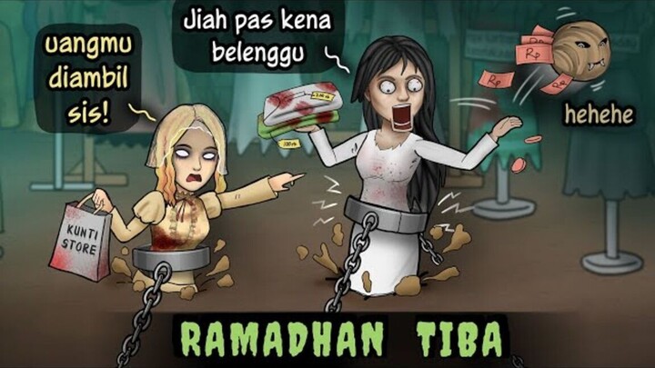 PASAR SETAN MENJELANG RAMADHAN - Uang Pada Hilang! #HORORKOMEDI Kartun Lucu , An