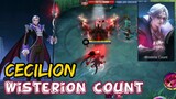 NEW HERO CECILION WISTERIA COUNT NORMAL SKIN | MOBILE LEGENDS