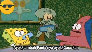 meme spongebob : Datang Cuma Habiskan Kue Lebaran