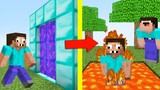 NOOB Used a SECRET PORTAL To PRANK PRO in Minecraft ! Noob Vs Pro Like Maizen Mikey and JJ