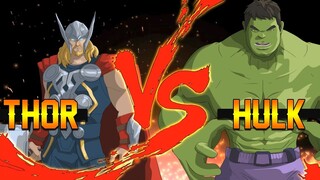 THOR VERSUS HULK - MARVEL SUPER WAR