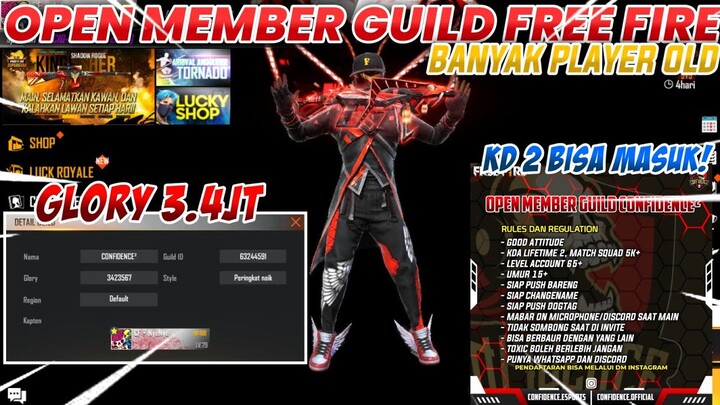 OPEN MEMBER GUILD CONFIDENCE! - ISINYA PLAYER OLD SEMUA?