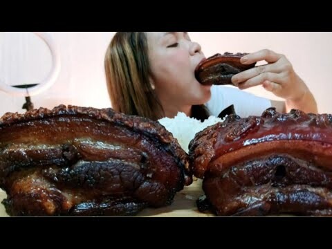 LECHON PORK BELLY MUKBANG