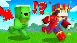 POMNI Armor Speedrunner vs Hunter : JJ vs Mikey in Minecraft Maizen!