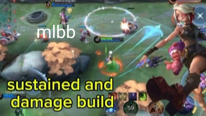 sustained and damage build #MLBB #maniac
