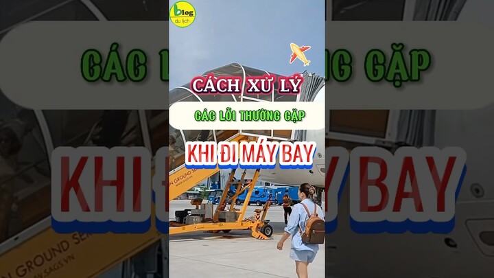 Mẹo xử lý các lỗi thường gặp khi đi máy bay để tránh mất tiền oan #dimaybay