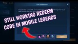 New fragments Redeem code in mobile legends | Redeemable Code May 2021