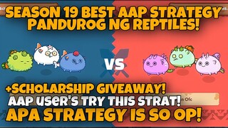 BEST AAP STRATEGY TO DESTROY ANNOYING REPTILES! | AAP AXIE ARENA STRATEGY