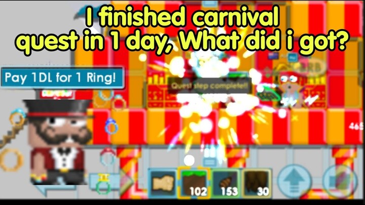 I Finished Carnival Quest for Ring! (Got scammed) | Growtopia