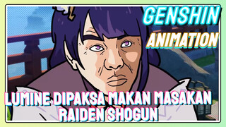 [Genshin Impact Animasi] Lumine dipaksa makan masakan Raiden Shogun