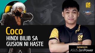 COCO WALANG BILIB SA GUSION NI HASTE | CONTENT CREATOR BINUHAT NG PRO PLAYER | MOBILE LEGENDS