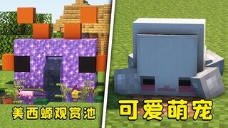 ماين كرافت: 5 تصاميم داخلية صغيرة، سمندل أكسولوتل قادر على بصق الماء، من لا يريد واحداً؟