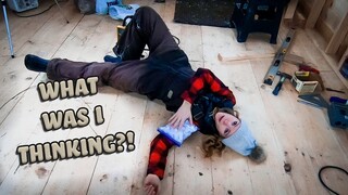Step 2 DIY Electric Install:  Toe-Nailing Boards by Hand - Easy DIY Off-Grid Tiny House Cabin Vlog#3