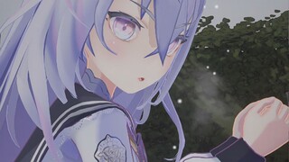 把冻着的手伸进sensei脖子的小梓