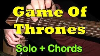 "Game of Thrones" - Easy Guitar Solo/Chords + TAB by GuitarNick