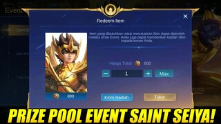UPDATE BOCORAN PRIZE POOL EVENT SAINT SEIYA X MOBILE LEGENDS
