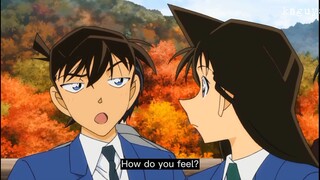 Ran kisses Shinichi for the first time😊