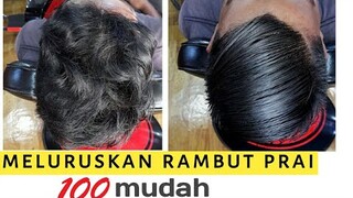 cara meluruskan rambut pria - sangat mudah