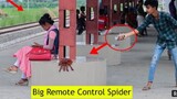 prank indian publik with spider funny and comedy