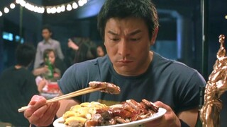 刘德华为了练肌肉，一大桌子美食不够吃，看着就香！