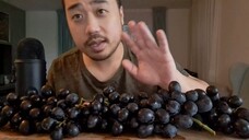 ASMR Eating Sounds - Black Sable Grapes🍇
