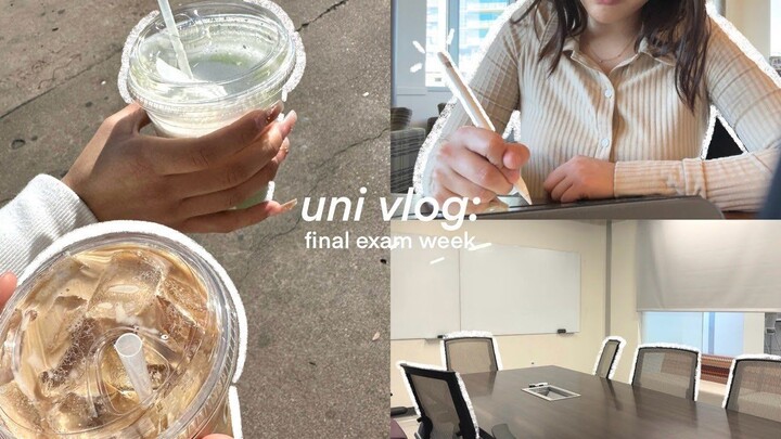 【韩女study vlog | grace】大学学习视频博客📓📎：期末考试周、现实高效的日子、探索图书馆等。
