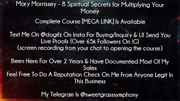 Mary Morrissey Course 8 Spiritual Secrets for Multiplying Your Money download