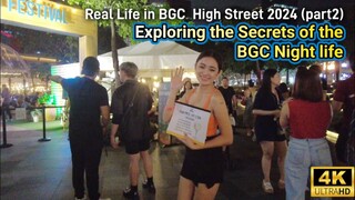 Exploring the Urban Night Charm of BGC | Walk in BGC high street PART 2