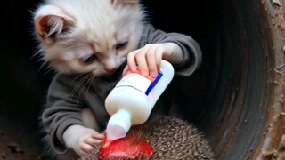 kucing yang malang