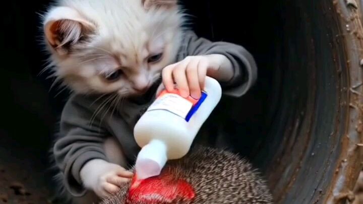 kucing yang malang