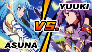 Brilliant Asuna vs. Powerful Yuuki | SAO Epic Battle