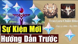 Hướng Dẫn Trước - Sự Kiện Mới Nhận Nguyên Thạch - Trào Lưu Chiến Đấu - Genshin Impact