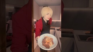 Cookin with Sanji #anime #onepiece #sanji