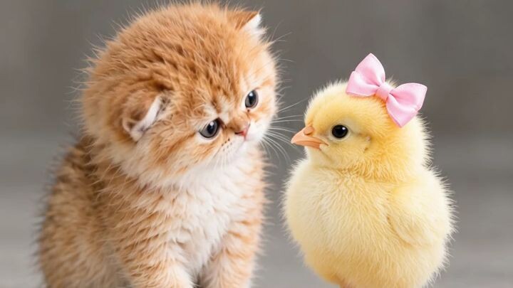 El Gato meet his chick 🐥