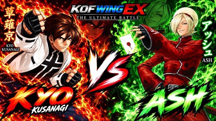 Kyo vs Ash | KOF Wing EX | CPU vs CPU | #0000000017