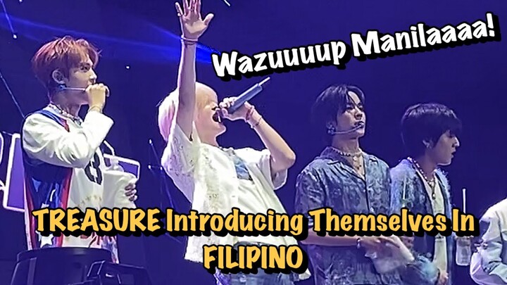 TREASURE receiving the loudest cheers from FILIPINO TEUMES during self-intros! #kpopmasterzinmanila