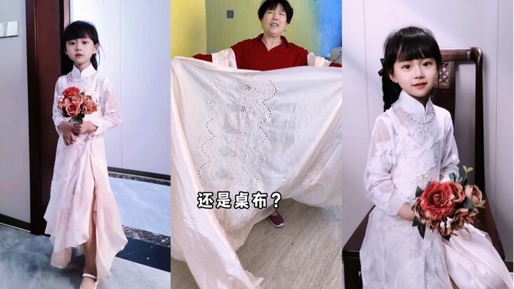 Whether it’s a tablecloth or a bedsheet, once it falls into Grandma’s hands, it becomes clothing.