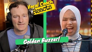 Vocal Coach REACTS - PUTRI ARIANI on AGT 2023 WINS a Golden Buzzer from Simon Cowell.