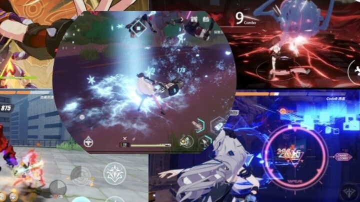 Chiến tranh nhân đôi Honkai Impact ba Genshin Impact Tower of Fantasy bốn trò chơi thổi cảm giác so sánh chất lượng hình ảnh