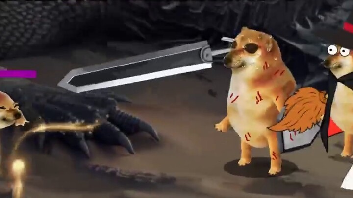 When you defeat the boss, a strange melody sounds.