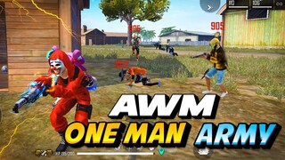 Solo VS Squad AWM Overpowered Gameplay - Garena Free Fire