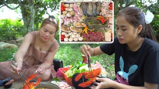 TRAI BẢN | LẨU HẢI SẢN MỪNG QUỐC KHÁNH 2/9 TRÊN ĐỒI CHÈ Shan Tuyết CỔ THỤ SUỐI GIÀNG