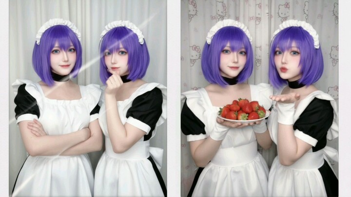 Kaede x Suzu Cosplay 😅💜 Anime Twins