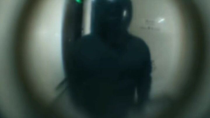 Never look at strangers through the peephole!!!