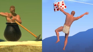 I've completed the game! A difficult game about climbing to the top of a mountain using only your ha