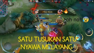 SATU TUSUKAN SATU NYAWA MELAYANG 🤪 | MOBILE LEGENDS