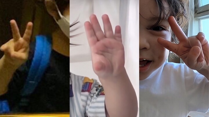 Chú heo Kiến Hậu chỉ toàn tăng độ đẹp trai, còn ngón tay thì chẳng dài thêm tí nào, vẫn ngắn ngắn dễ